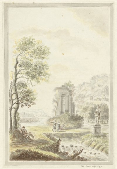 paisaje arcádico de D. Nachenius