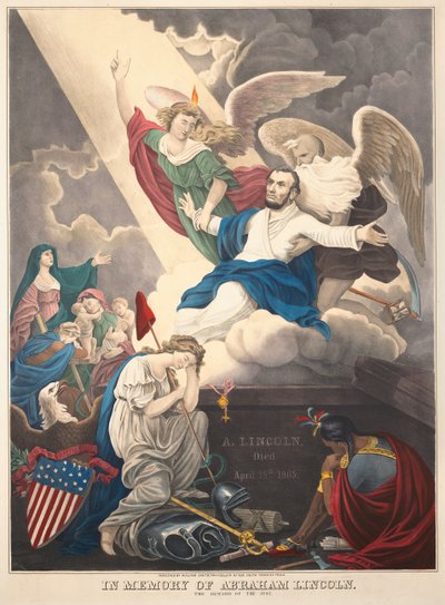 En memoria de Abraham Lincoln: La recompensa de los justos, 1865 de D. T. Wiest