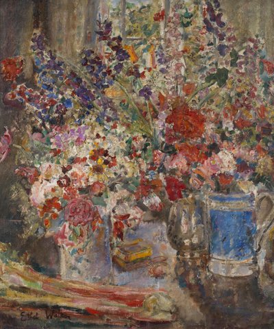 Flower Piece No. 4, c.1928-29 (óleo sobre lienzo) de Dame Ethel Walker