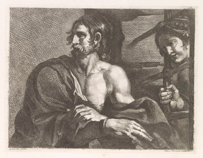 San Juan Bautista en prisión visitado por Salomé de Damiano Pernati