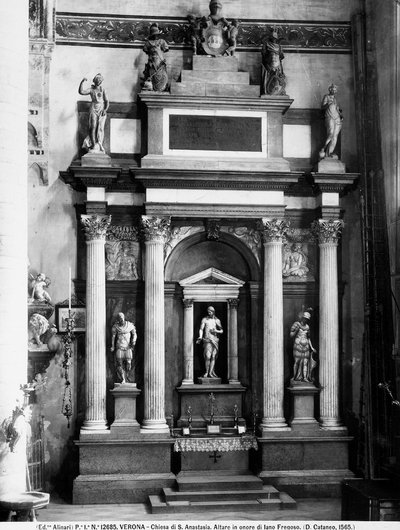 Altar arquitectónico en honor a Iano Fregoso, c.1565 de Danese Cattaneo