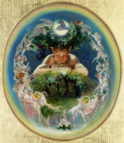 El fauno y las hadas, c.1834 de Daniel Maclise
