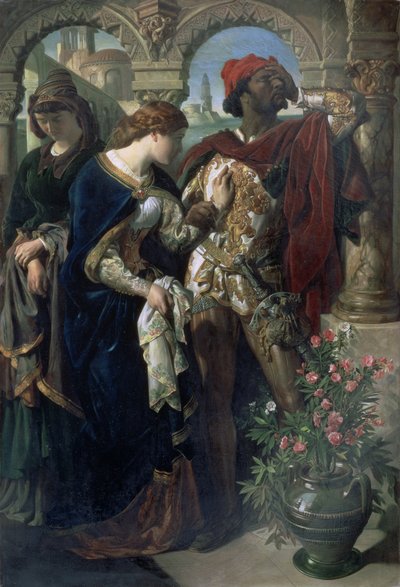 Otelo, Desdémona y Emilia de Daniel Maclise