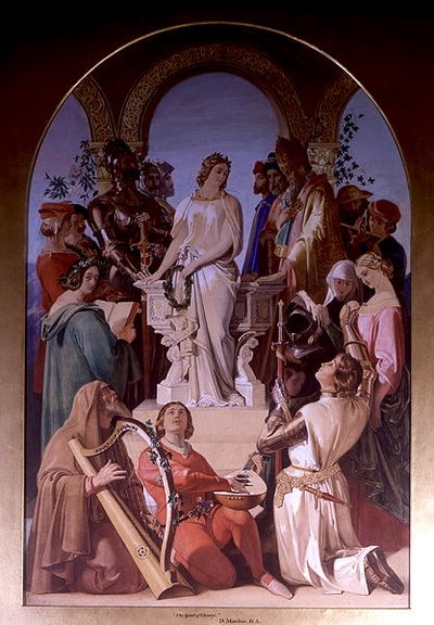 El espíritu de la caballería (óleo sobre lienzo) de Daniel Maclise