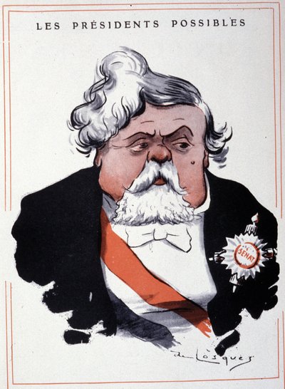 Retrato de Armand Fallières (1841 - 1931), estadista francés, por Losques. de Daniel de Losques