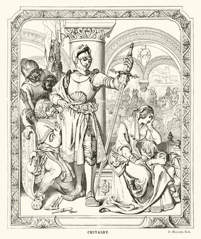 Caballería (grabado) de Daniel (after) Maclise
