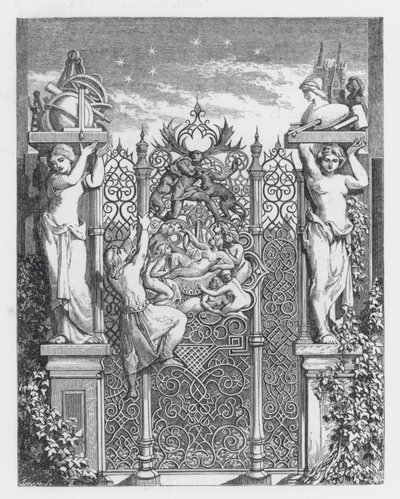 Ilustración para el poema La Princesa de Tennyson de Daniel (after) Maclise