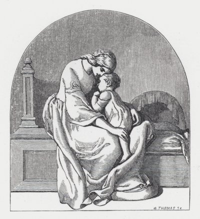 Ilustración para el poema de Tennyson, La Princesa de Daniel (after) Maclise