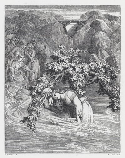 Ilustración para el poema de Tennyson, La Princesa de Daniel (after) Maclise