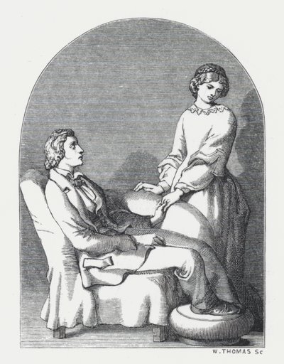 Ilustración para el poema de Tennyson, La Princesa de Daniel (after) Maclise