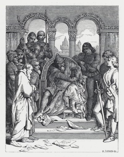 Ilustración para el poema de Tennyson, La Princesa de Daniel (after) Maclise