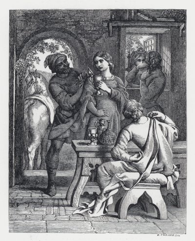 Ilustración para el poema de Tennyson, La Princesa de Daniel (after) Maclise