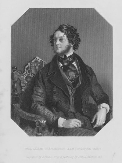 Retrato de William Harrison Ainsworth de Daniel (after) Maclise