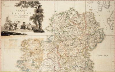 Nuevo mapa civil y eclesiástico de Irlanda de Daniel Augustus Beaufort