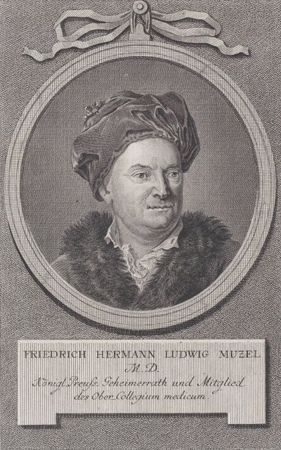 Retrato de Friedrich Ludwig Hermann Muzel de Daniel Berger