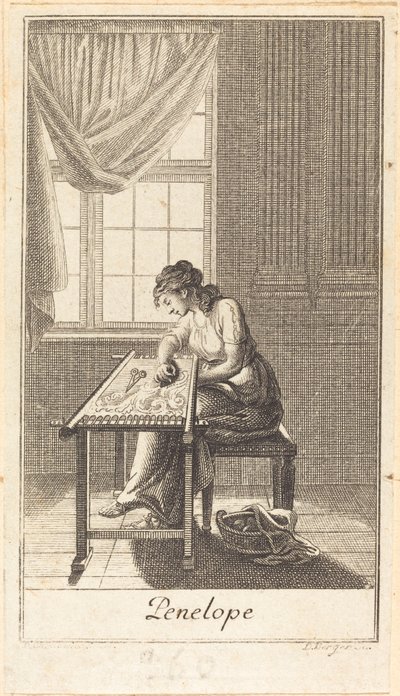 Penélope de Daniel Berger after Daniel Nikolaus Chodowiecki