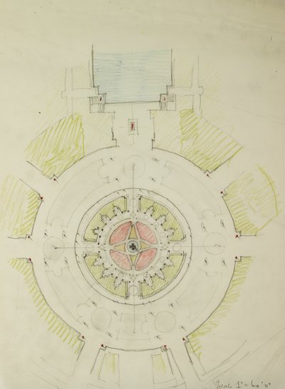 Punto redondo del Potomac, Washington D.C., boceto del plan de Daniel Burnham