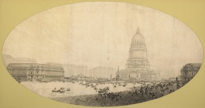 Propuesta de Plaza del Centro Cívico, Plan de Chicago, 1909 de Daniel Burnham