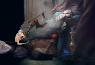 Y ella le rogó que la dejara vivir, de Barba Azul por Charles Perrault de Daniel Cacouault