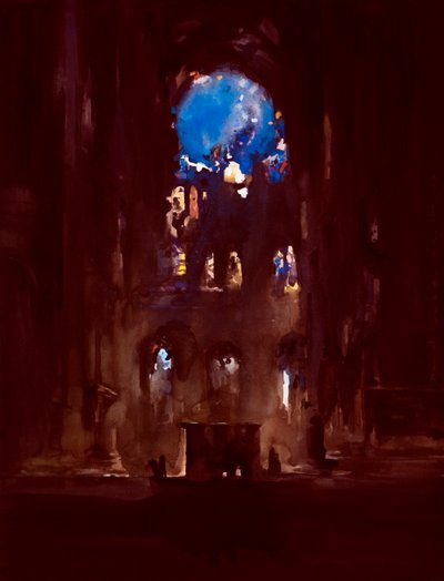 Interior de Notre-Dame de Daniel Cacouault