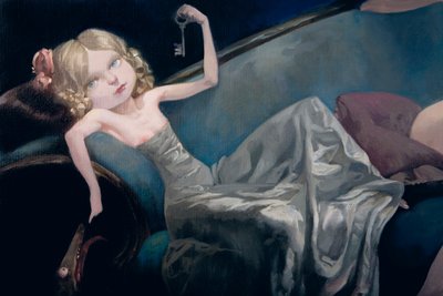 La joven novia y sus amigos (detalle), de Barba Azul por Charles Perrault de Daniel Cacouault