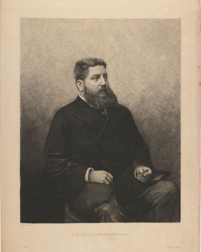 Retrato de James-Edouard de Rothschild 1844-1881, 1870s de Daniel Charles Marie Mordant
