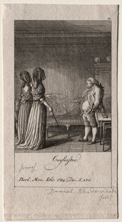 Cagliostro, 1784 de Daniel Nikolaus Chodowiecki