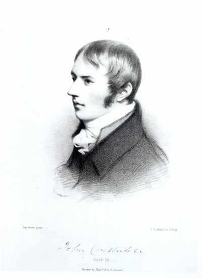 John Constable, a los 20 años, grabado por Thomas Herbert Maguire de Daniel Gardner