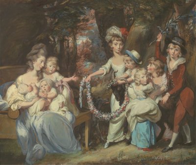 La Sra. Justinian Casamajor y ocho de sus hijos de Daniel Gardner