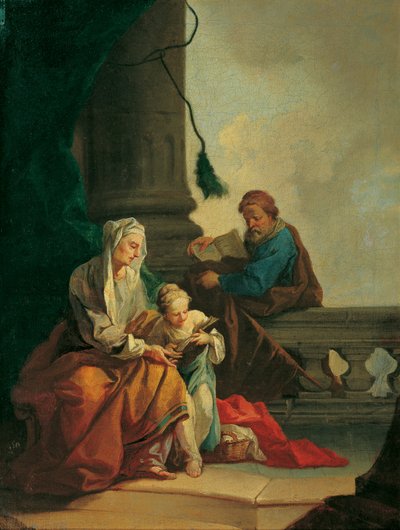 Instrucción de María por Joachim y Anna de Daniel Gran