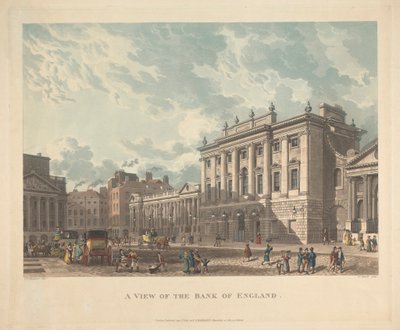 Una visión del Banco de Inglaterra de Daniel Havell