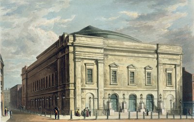 Teatro Real, Drury Lane, en Londres, diseñado por Benjamin Wyatt en 1812, 1826 de Daniel Havell