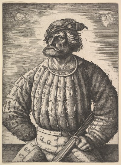 Retrato de Kunz von der Rosen, ca. 1515-1518 de Daniel Hopfer