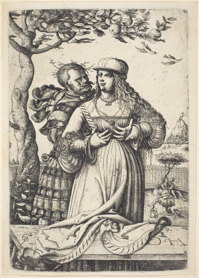 Soldado abrazando a una mujer de Daniel Hopfer
