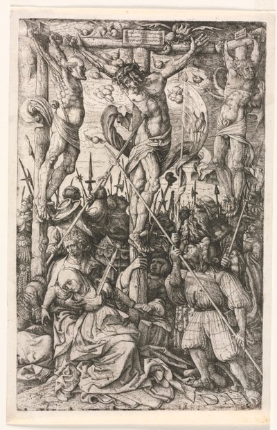 El Calvario, c. 1520 de Daniel Hopfer