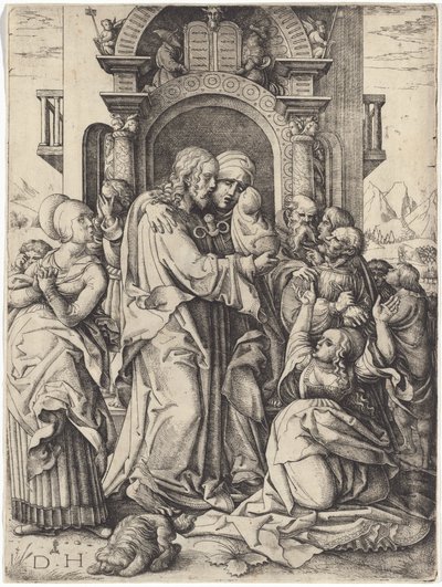 La Virgen María despidiéndose de Cristo de Daniel Hopfer