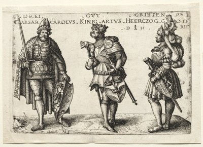 Tres cristianos dignos, después de 1516 de Daniel Hopfer