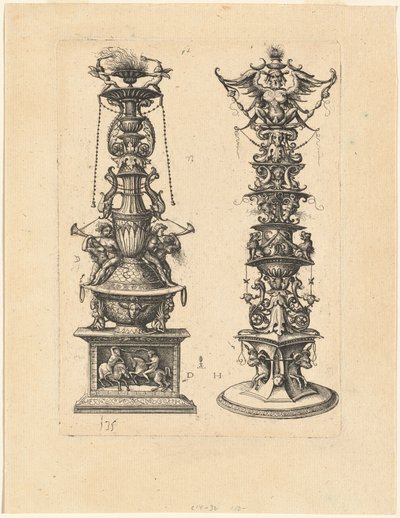 Dos Diseños de Candelabros de Daniel Hopfer