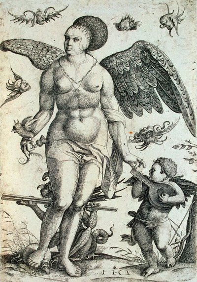 Voluptas, principios del siglo XVI de Daniel Hopfer the Younger