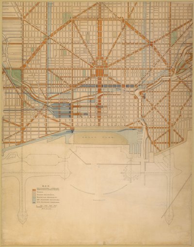 Placa 111 del Plano de Chicago de Daniel Hudson Burnham
