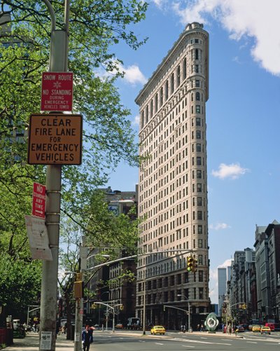 El edificio Flatiron, completado en 1902 de Daniel Hudson Burnham
