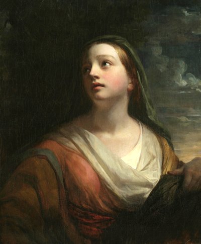 Una sibila, 1839 de Daniel Huntington