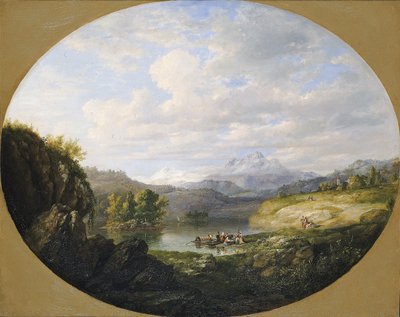 Un lago suizo de Daniel Huntington