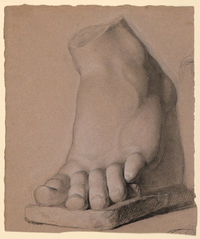 Dibujo, Pie izquierdo de escayola, 1840 de Daniel Huntington