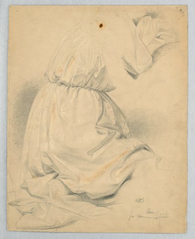 Dibujo, Estudio para "Communion of t, 1846 de Daniel Huntington