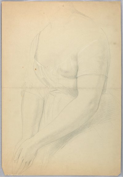 Dibujo, Estudio para duplicado de "C, 1850 de Daniel Huntington