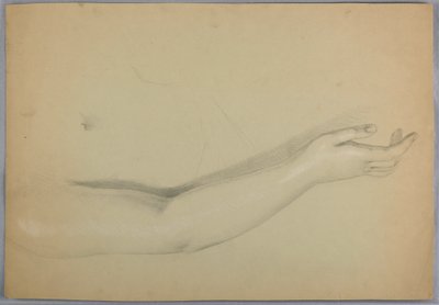 Dibujo, Estudio para duplicado de "C, 1850 de Daniel Huntington