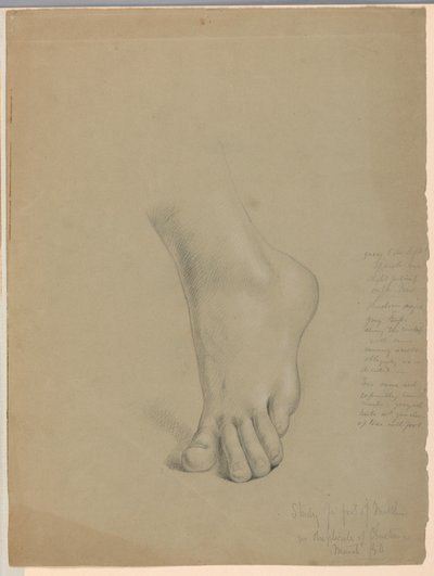 Dibujo, Estudio para duplicado de "Christiana", marzo de 1850 de Daniel Huntington
