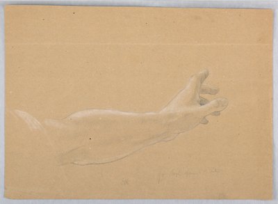 Dibujo, Estudio para "Early Christia, 1839-40 de Daniel Huntington