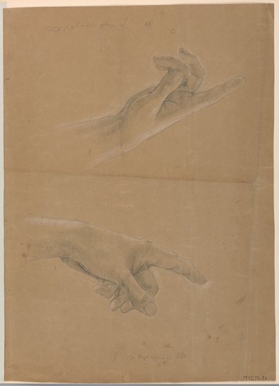 Dibujo, Estudio para "Early Christia, 1839-40 de Daniel Huntington